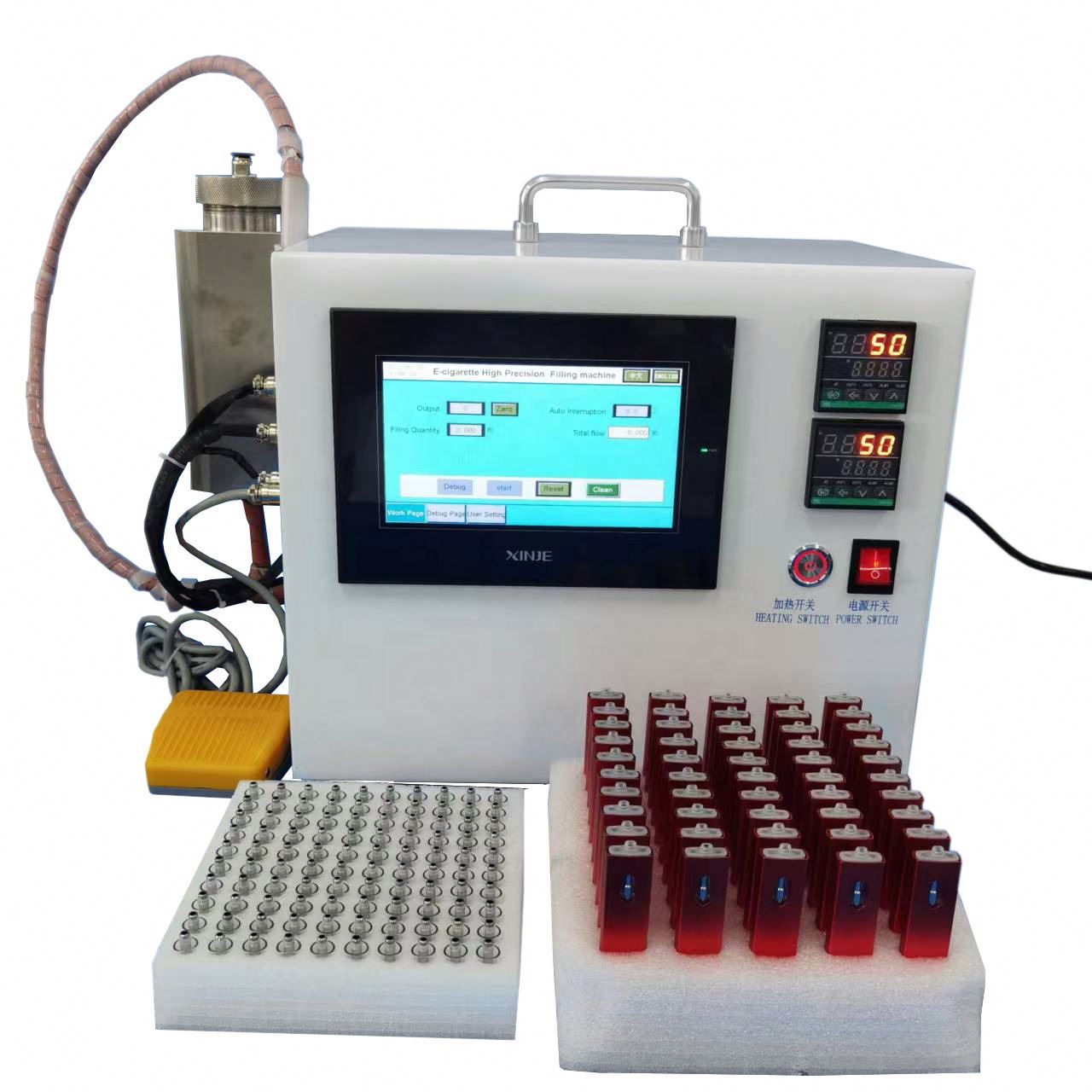 High Accuracy Syringe Pump Injection Vial Thick Oil Filling Machine