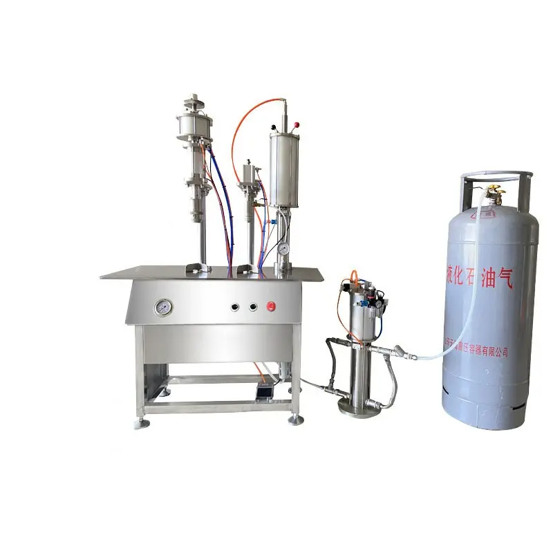 Automatic Cosmetic Spray Aerosol Filling Machine