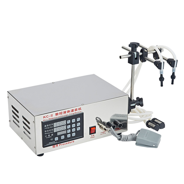 Double Filling Nozzle Electric Pump Liquid Filling Machine