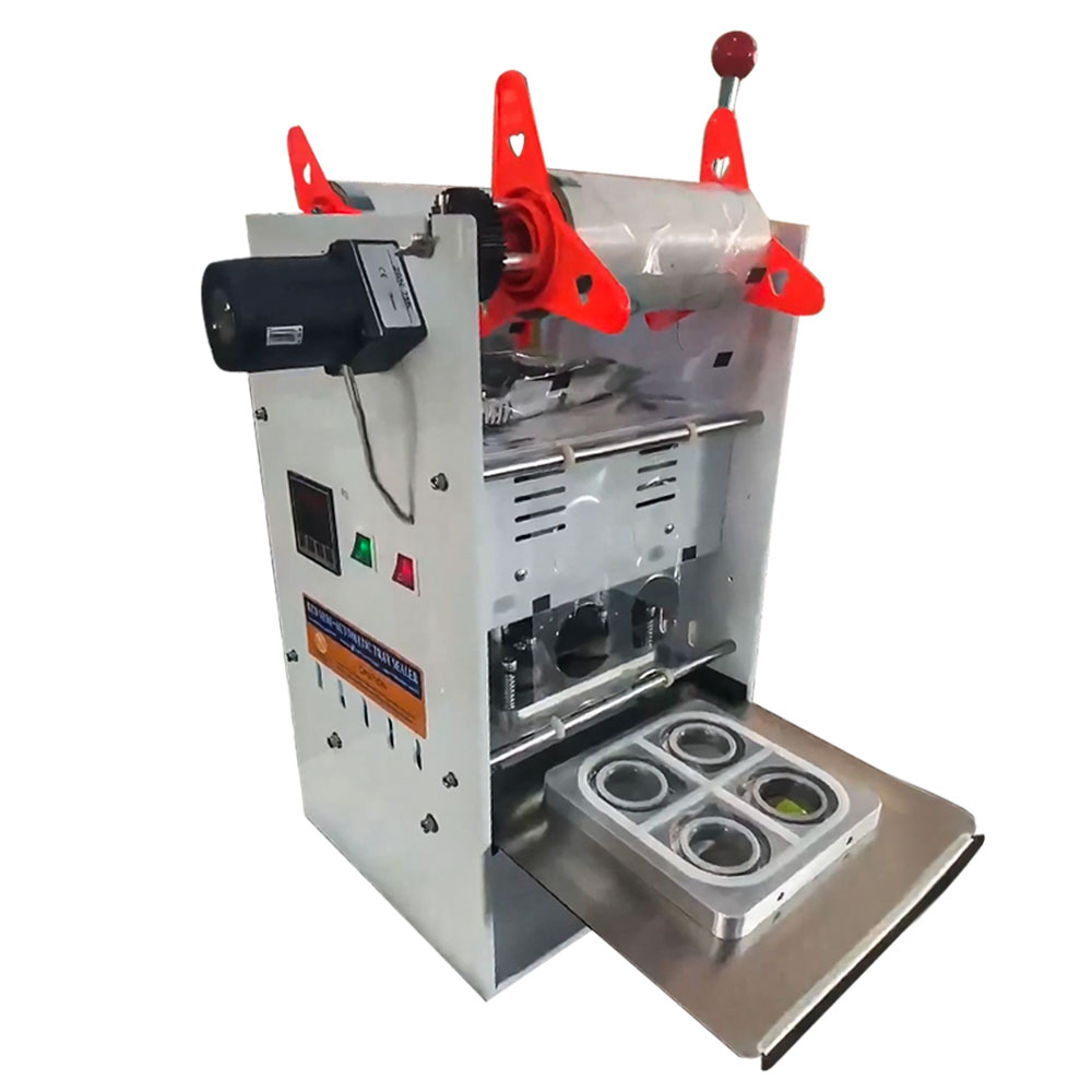 4 Cups Electric Bubble Tea Yogurt Cup Sealing Machine