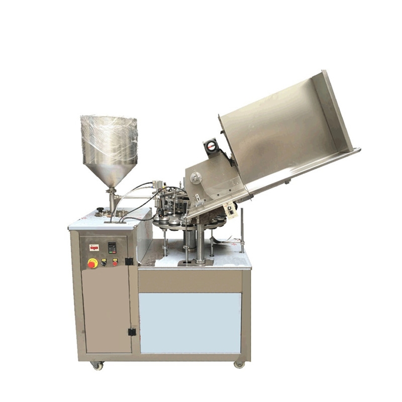 Aluminum Tube Roundtable Sealing Machine with Tube Feeding