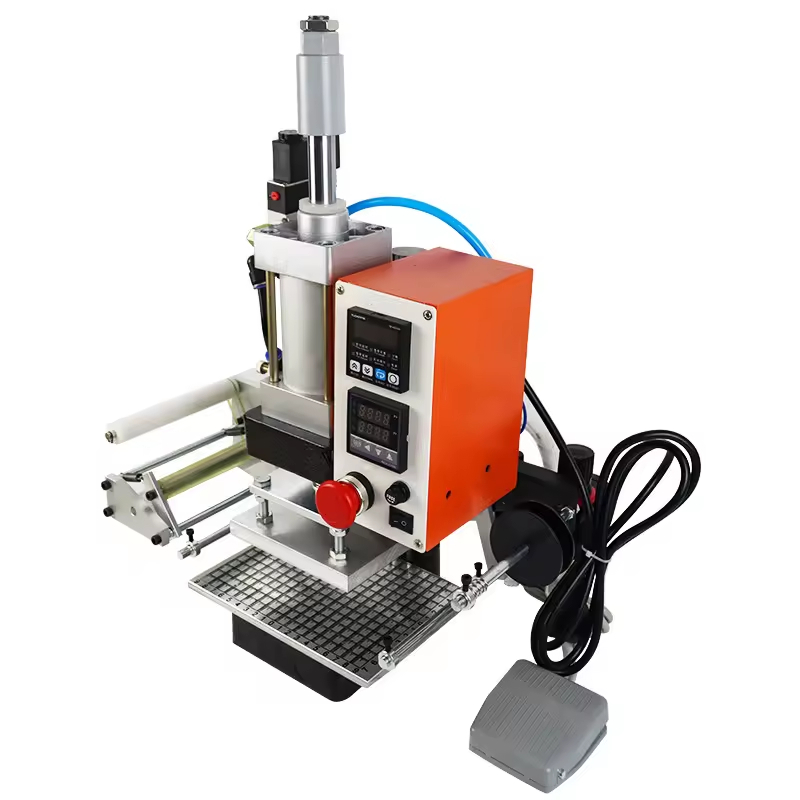 Pneumatic Hot Pressing Gold Foil Press Pneumatic Heating Stamping Machine